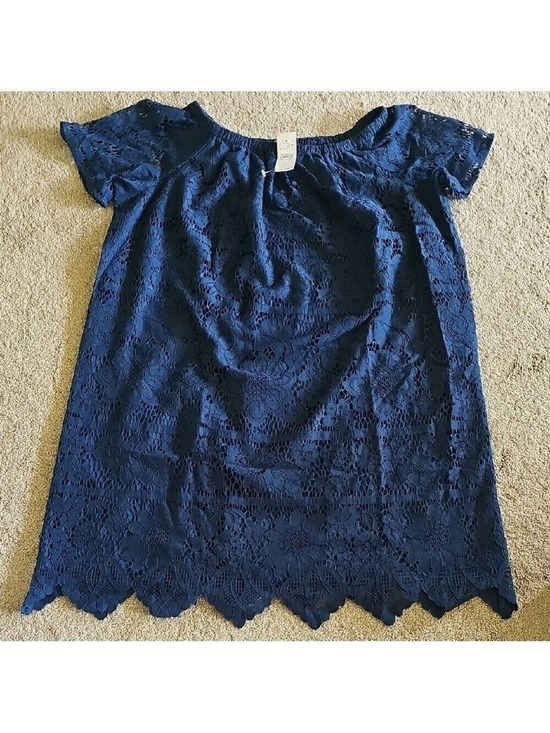 LOFT Dresses & Skirts - LOFT Blue Lace Skirt